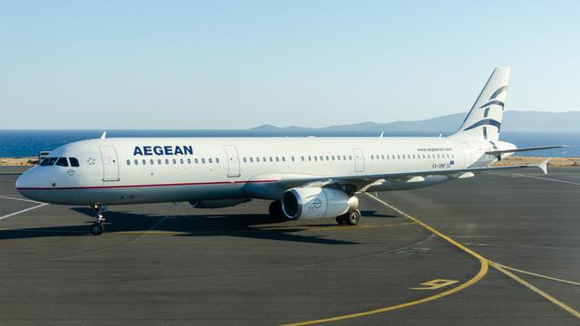 SX-DNF:Airbus A321:Aegean Airlines